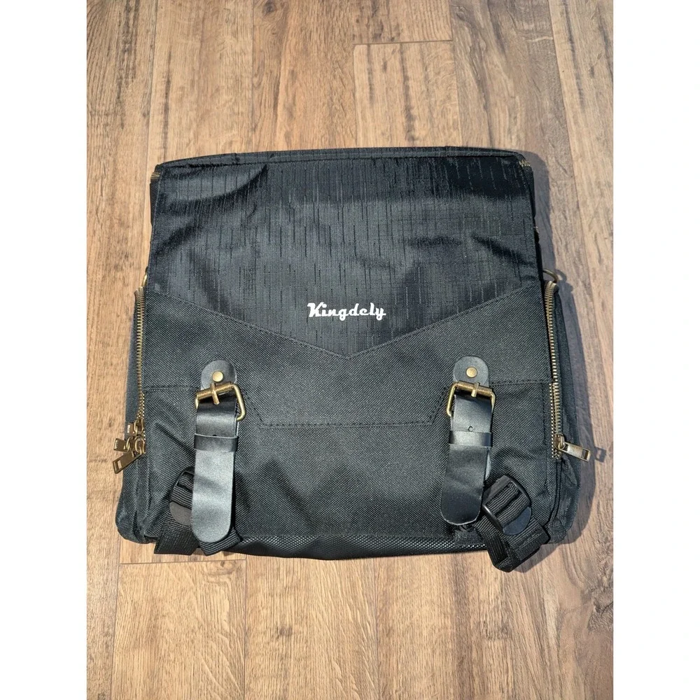 Kingdely Black Tactical Messenger Bag Backpack Padded Tool‎ Gear Organizer Case